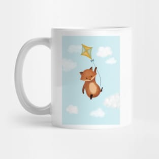 Sweet fox on a dragon Mug